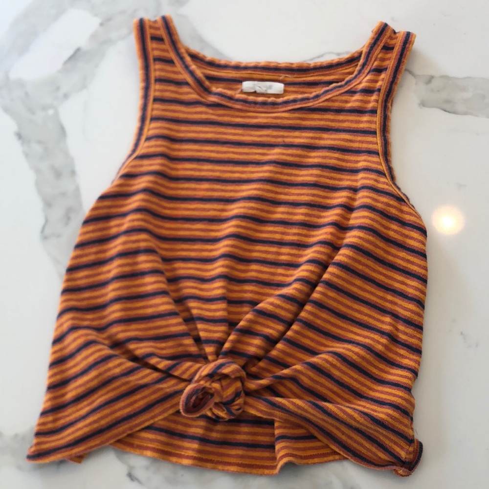 Orange/Blue Madewell Muscle tank